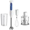 Braun MultiQuick 3 MQ30.202M, Hand Blender with PowerBell VPlus Technology, 2 Speeds+Turbo, EasyClick Plus for Accessories, Anti-Splash, Chopper 350 ml, Glass 600 ml, Whisk, 900 W, Black - Image 2