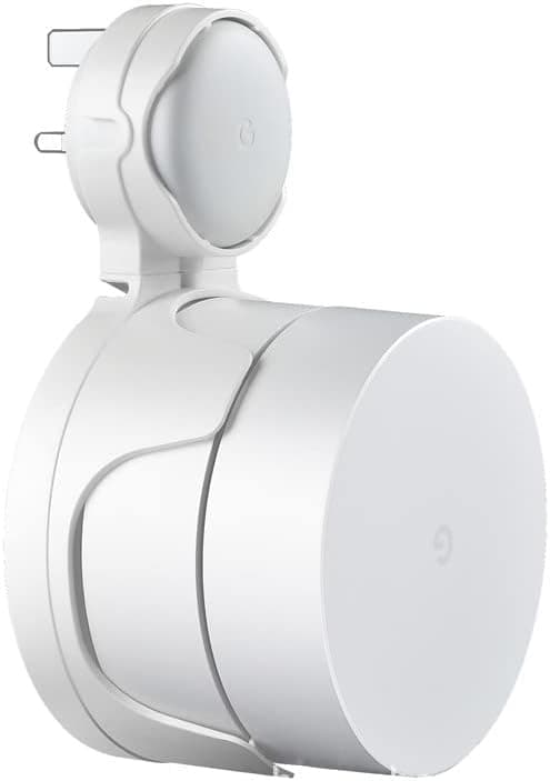 Wall Mount for Google Mesh WiFi Router, Google Nest WiFi Router 2020, Cable Management Holder, Google Mesh WiFi System Socket, Wall Mount, Stand (White)