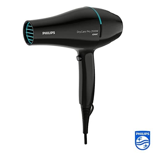Philips Thermoprotect Professional Hair Dryer, AC Motor, Ion Care, 9 mm Nozzle and 6 Speed, ThermoProtect Temperature, 2100 W, Black and Turquoise (Model BHD272/00) - Image 3