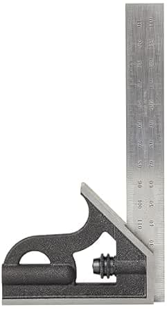Starrett 10mh-150 Combination Square with Metric Angle Bracket 150mm