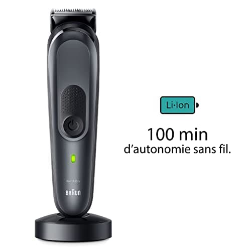 Braun MGK7470 Series 7 All-in-One Trimmer 17-in-1 Styling Kit for Men, Beard, Hair & More, Body Shave With Ultra Sharp Blade, Clogs For Eyebrows And Sensitive Areas, Waterproof - Image 6