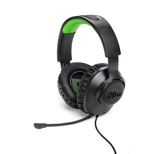 JBL Quantum 100X Wired Gaming Headset with Detachable Boom Microphone - Designed for Xbox - Compatible with Other Consoles - Black and Green - Image 2