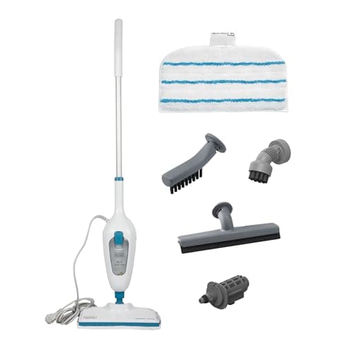 BLACK+DECKER - Balai Vapeur avec Nettoyeur à Main et 5 Accessoires - Multifonctions Puissance 1300W - Temps de Chauffe 25 sec - Tête Pivotante 180° - Réservoir Amovible 350 ml - FSMH13E5-QS - Image 2