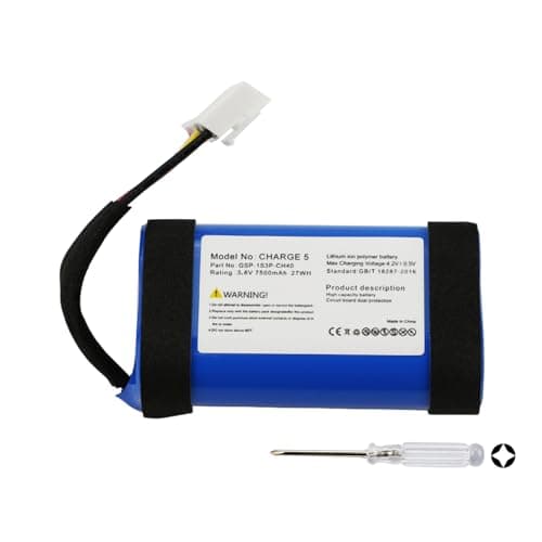 K KYUER GSP-1S3P-CH40 Battery Speaker for JBL Charge 5 Waterproof Portable Bluetooth Speaker with Tools 7500mAh 3.6V - Image 2