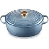 Le Creuset Chambray 21178294344441 Signature Enamelled Cast Iron Casserole Dish with Lid, 29 cm, Oval, 4.7 L, 4.7 kg - Image 2
