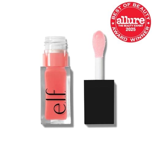 e.l.f. Glow Reviver Lip Oil, huile à lèvres nourrissante colorée pour une finition super brillante, infusée à l’huile de jojoba, produit végétalien et non testé sur les animaux, rose quartz - Image 4