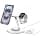 Belkin BoostCharge Pro 3-in-1 Charging Station with Qi2, 15W, MagSafe, for iPhone 17, iPhone Air, 16, Pixelsnap, AirPods, Apple Watch, etc., AC Adapter Included - White - Image 2