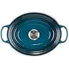 Le Creuset Signature Enamelled Cast Iron Casserole Dish with Lid, 29 cm, Oval, 4.7 L, 4.7 kg, Deep Teal, 21178296422430 - Image 6