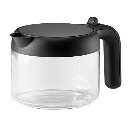 De'Longhi Pot à Café, Cafetière en Verre pour Machines à Café en Grains, avec Couvercle en Plastique, Facile à Manipuler et à Transporter, DLSC021, Capacité 750ml, Noir - Image 2