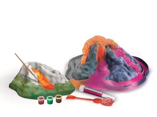Clementoni | Science & Play – Volcanic Experiments for Children 8+ | Fluorescent Science Kit with UV Torch and Neon Pigment | Eruptive Volcano Creation | Chemistry Geology Educational Activity - Image 3