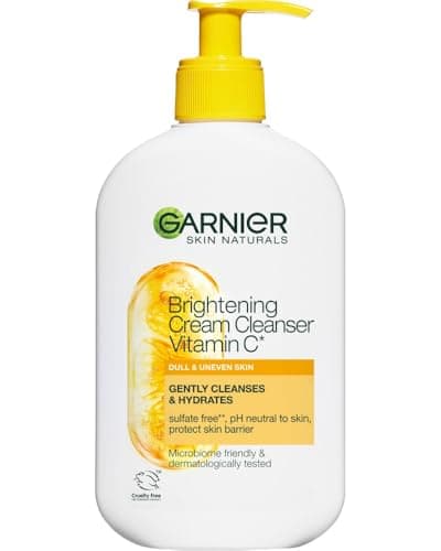 Garnier SkinActive Glow Booster Cream Cleanser Vitamin C Face Cleaning Gently Cleanses & Hydrates, 250 ml - Image 3