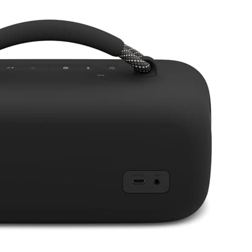 Bose Soundlink Max, Grosse enceinte Bluetooth étanche, Enceinte puissante rechargeable avec jusqu’à 20 heures d’autonomie, USB-C, Enceinte avec entrée auxiliaire 3,5 mm intégrée, Noir - Image 6