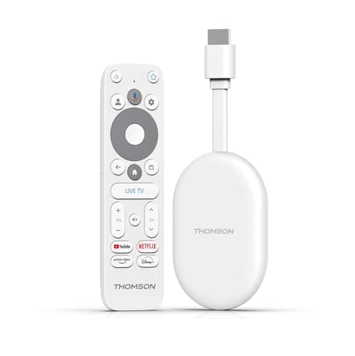 THOMSON Go Cast 150, Google TV, 4K UHD, Streaming Dongle, Voice Control, Google Cast, Dolby Atmos, Dolby Digital Plus, Wi-FI, Power Supply, 2 GB RAM, 8 GB Storage - Image 2
