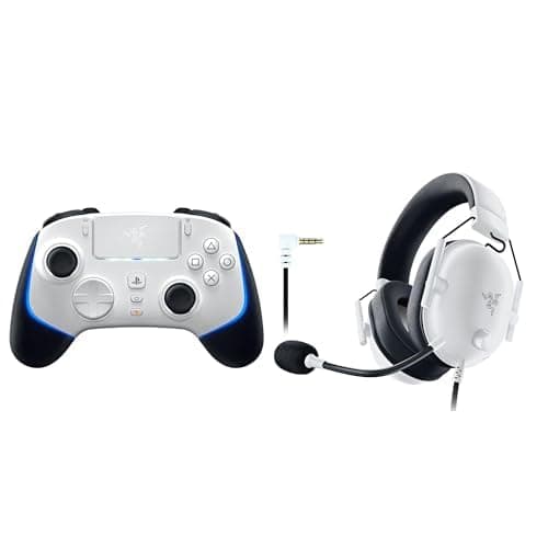 Razer Razer Wolverine V2 Pro + BlackShark V2 X (PlayStation) - (HyperSpeed Wireless, Mecha-Touch Action Buttons, 8-Way Microswitch D-Pad, HyperTrigger) Mercury