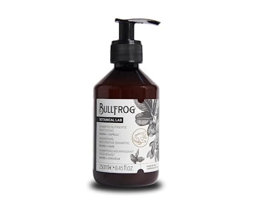 Bullfrog Nourishing Repair Shampoo 250 ml - Shampoo for Hair and Beard - Soothing and Revitalizing Properties - Soft and Gourmet Notes - Made in Italy. - Image 2