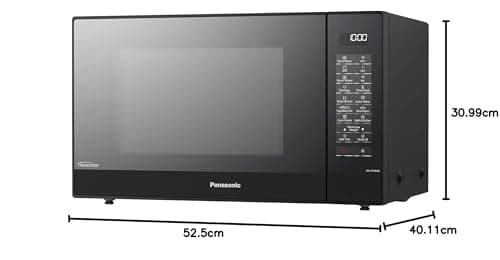 Panasonic NN-GT46KBSUG Microwave and Grill Oven with Turntable, 31 Liters, Stainless Steel, 1000 W, Grill 1100 W, 24 Auto Programs, LCD Display, Genius Sensor, Junior Menu, Black - Image 8