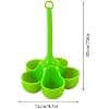 Rainao Silicone Egg Cooker - Egg Steamer Holder Instant Pot with Silicone Handles Heat Resistant - Versatile Egg Cooking Pot Compatible - Image 5