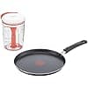 Tefal Day By Day On Crepe Frying Pan, 25 cm, Non-Stick Coating, Suitable for All Heat Sources Except Induction B56410AZ + Tefal Crepes Express, 900 ml, K1844404 - Image 3