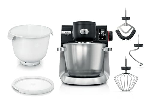 Bosch MUMS6ZS18 Food Processor Series 6 2 Bowls 5.5L Stainless Steel Plastic Integral Scale 7 Programs Automatic 7 Modes Planetary Mixer Hooks Kneader/Stirrer/Broom Silicone - Image 2