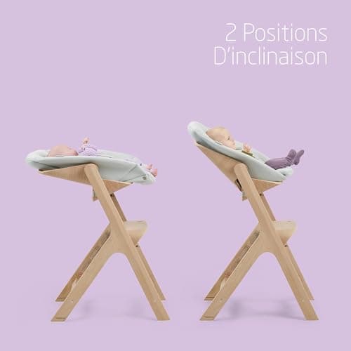 Maxi-Cosi Nesta Pack, Evolutionary Baby Highchair, Newborn Set – Reclining and Adjustable Highchair, 3 to 99 Years, Natural Wood + Newborn Kit, 0 to 6 Months, 0 to 9 kg, Beyond Sky Grey - Image 6