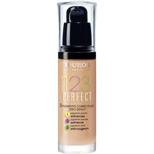 Bourjois - Foundation 1.2.3 Perfect - 3 in 1: Concealer, Anti-Dullness and Anti-Redness - Semi-Matte Finish - Anti-Shine and Moisturizing Formula - 53 Light Beige 30 ml - Image 3