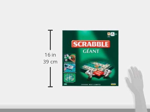 Megableu - GIANT SCRABBLE - Classic board game for adults and children from 10 years old - French version - Game with rotating tray & XXL letter wedges - Every word counts - 2 to 4 players - Image 3
