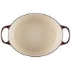 Le Creuset Garnet, 211782994441 Signature Enamelled Cast Iron Casserole Dish with Lid, 29 cm, Oval, 4.7 L, 4.7 kg, Garnet, 21178299494441 - Image 6