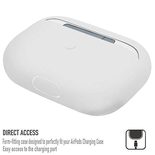 Airpods Pro Case, Watruer Protective Ultra-Thin Soft Silicone Shockproof Non-Slip Protective Cover for Apple Airpods 3 Accessories – White - Image 5