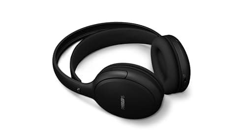 Philips SHC5200M2 Casque TV sans Fil avec 30 h d’autonomie, portée de 30 m, Connexion Digitale 2,4G, Confort Supra-auriculaire, Batterie remplaçable, Son Clair pour Les dialogues – Noir - Image 5
