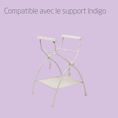 Maxi-Cosi Indigo Foldable Baby Bath, 0-4 Years, Spacious Children's Bath, Built-in HighSense Thermometer, Non-Slip, Retractable Hanging Hook, Flat Folding, Sage Green - Image 7