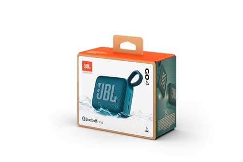 JBL GO4 Bluetooth Speaker, USB C Charging, Dustproof IP67, Waterproof, App Friendly, Passive Radiator, Portable, Blue - Image 7