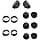 3 Pairs Silicone Eartips for Samsung Galaxy Buds FE SM-R400N with Ear Flights, Compatible with Galaxy Buds FE, S/M/L, - Image 2