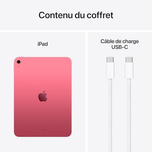 Apple iPad with A16 Chip: 11-inch Liquid Retina Display, 256GB, Wi-Fi 6, 12MP Front/Rear Cameras, Touch ID, One-Day Battery Life - Pink - Image 8