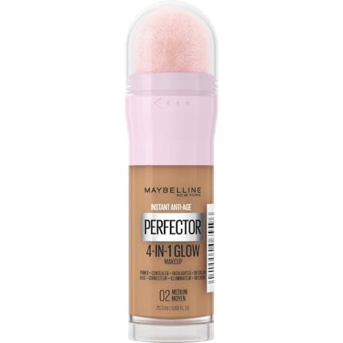 Maybelline New York 4-in-1 Illuminating Complexion Perfector - Base/Concealer/BB Cream/Highlighter - Instant Glow Perfector 4-in-1 Foundation - Shade : Medium (02) - 20ml - Image 2