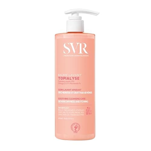 SVR - Topialyse Baume Lavant - Nettoyant apaisant sans sulfate - Pour peaux très sèches à atopiques - Huiles de coton & coco, niacinamide, prébiotiques - 400 ml - Image 2
