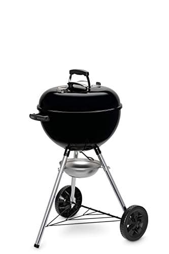 Weber Kettle E-4710 Original Charcoal Barbecue / Enamelled Steel Lid and Bowl 47 cm Cooking Surface One-Touch Cleaning System Lid Thermometer Tripod Black - Image 2