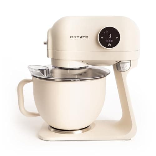 CREATE /DOWNMIX RETRO/Off-White Planetary Mixer/6 Speed, Pastry Mixer, Planetary Rotation, Automatic Programs, Whisk, Mix, Emulsify, Beat, Whisk, Whisk, 1200W - Image 2