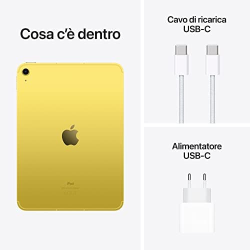 Apple IPAD 10TH Generation (2022) MQ6L3TY/A 64GB WiFi+Cellular 10.9" Yellow (Refurbished) - Image 7
