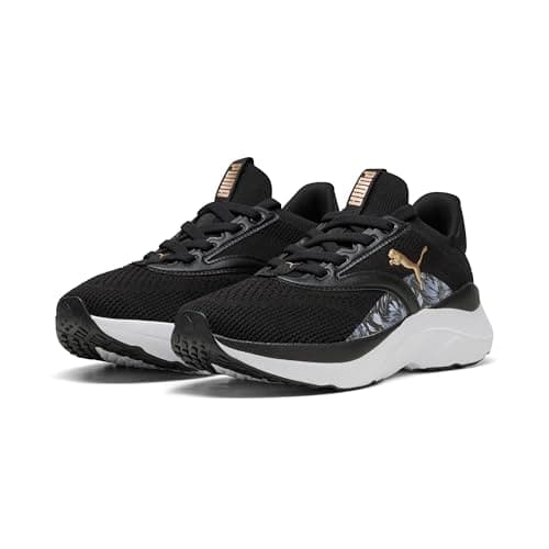 PUMA Softride Mayve Bloom WNS Women's Road Running Shoes, PUMA Black, Rose Gold, 40.5 EU - Image 2