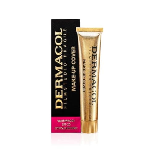 Dermacol DC Full Coverage Foundation Foundation | Waterproof Concealer Base SPF 30 | Liquid Makeup | Tattoo Camouflage, Scars, Acne, Skin Spot | Light Beige (210) - 30 g - Image 3