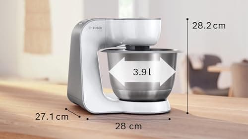 BOSCH MUM58200 Series 4 - 1000 W Pastry Processor, White, Silver - Image 5