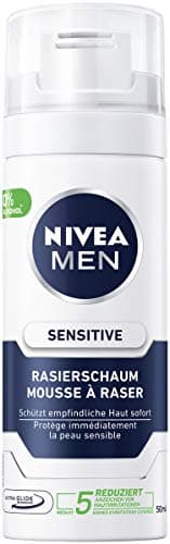 Nivea Men Sensitive Shaving Foam 50 ml Handy Size for Men - Pack of 1, Foam - Image 3