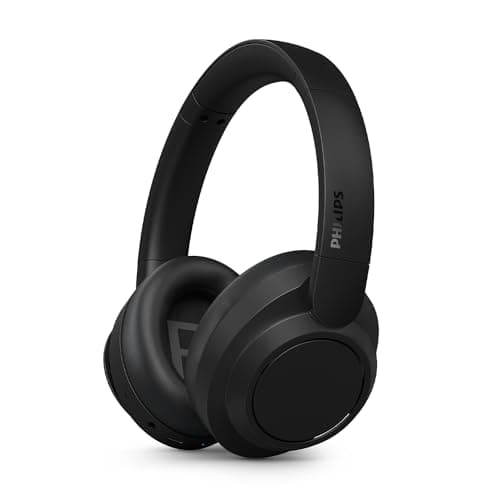 Philips TAH6509BK/00 Casque sans Fil Bluetooth Supra-auriculaire à réduction de Bruit - Excellente qualité d'appel, Compatible avec Les Assistants vocaux et jusqu'à 70 Heures d'autonomie - Noir - Image 2