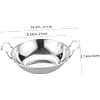 Marmite Cuisine 10 Pouces en Acier Inoxydable, Casserole à Fond Plat Double Poignée, Chauffage Rapide et Résistant la Chaleur, Ustensile Ménager pour Fondues, Usage Domestique - Image 3