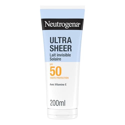 Neutrogena – Invisible Ultra Sheer Sun Lotion SPF 50 UVB + UVA (200 mL) – Antioxidant Face and Body Sunscreen – Dry to the touch, fast absorption, well resists sweat and water - Image 3