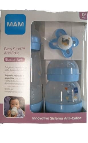 MAM Easy Start Anticolic Bottle 130 ml and 260 ml with SkinSoftTM Silicone Teat with Start Nano Teat, 0+ Months, Light Blue - Image 2