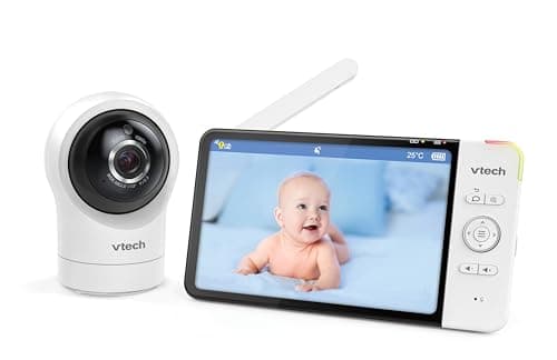VTech RM7764HD 1080p WiFi Remote Access Baby Monitor, 360° Pan&Tilt, 7" 720p HD Display, HD Night Vision, Soothing Sounds, 2-Way Talk, Temperature Sensor, Motion Detection, iOS & Android - Image 4