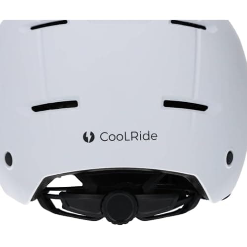 Cool Ride - Casque Urbain Trendy avec Visière et Headlock - Noir - Coque ABS Résistante - 6 Aérations - Mousses Amovibles - Norme CE en 1078 - Idéal Vélo, Trottinette, Skateboard - Image 6