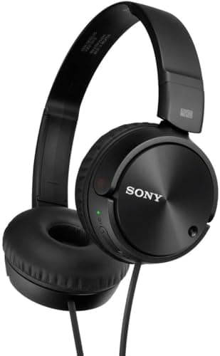 Sony MDR-ZX110NC Noise Cancelling Headphones with Neodymium Magnets and 30mm Speakers - Black (Renewed) - Image 4