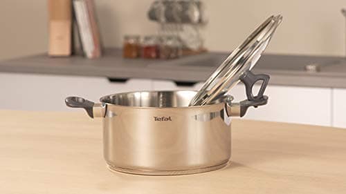 Tefal G7124614 Dailycook Stewing Pot 24 cm + Lid for All Heat Sources Including Induction Stainless Steel, 24 cm, 38, 4 x 25, 6 x 13.3 cm - Image 8